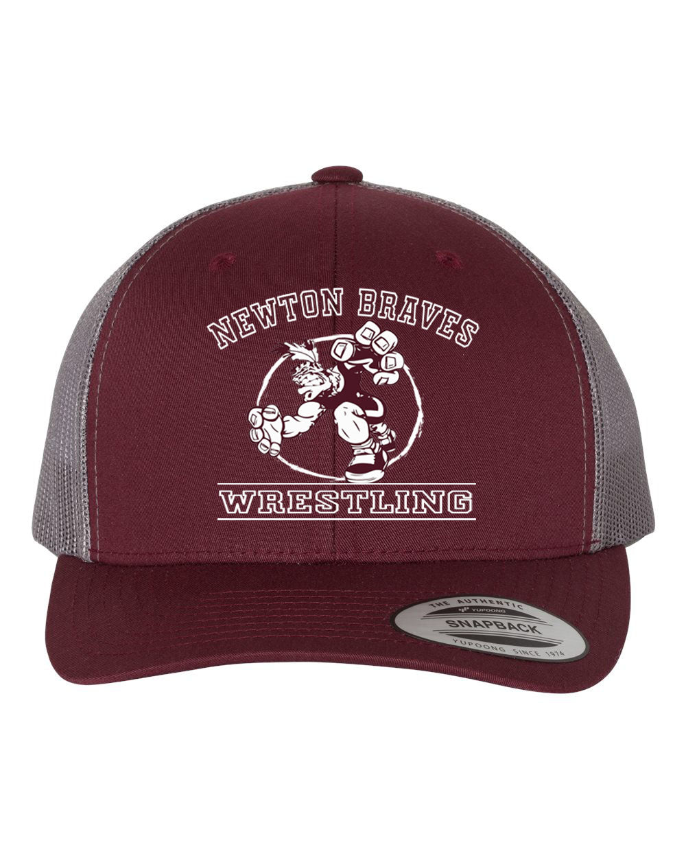 Newton Wrestling Design 8 Trucker Hat