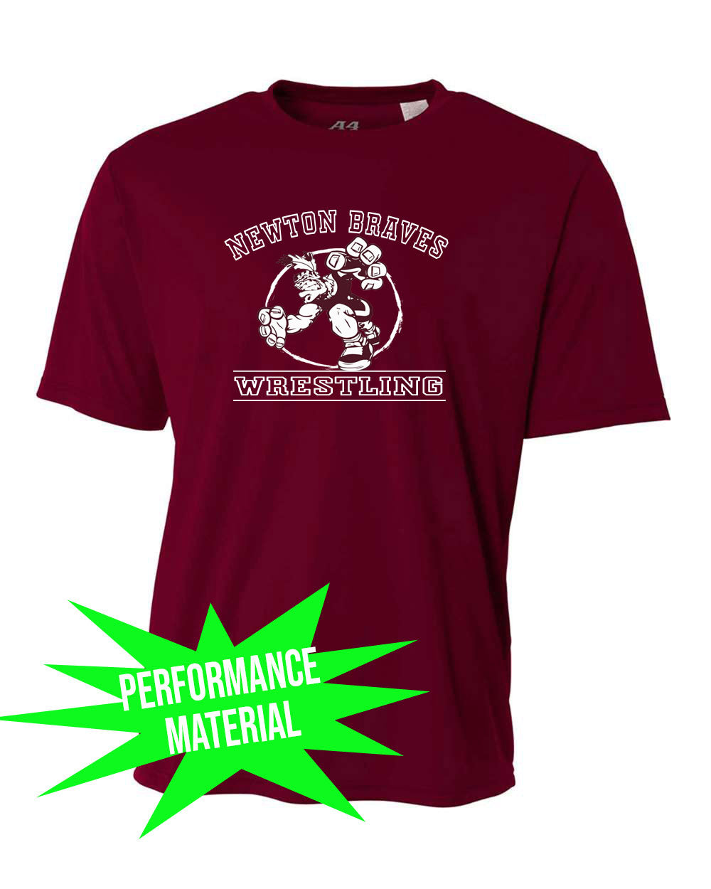 Newton Wrestling Performance Material T-Shirt Design 8