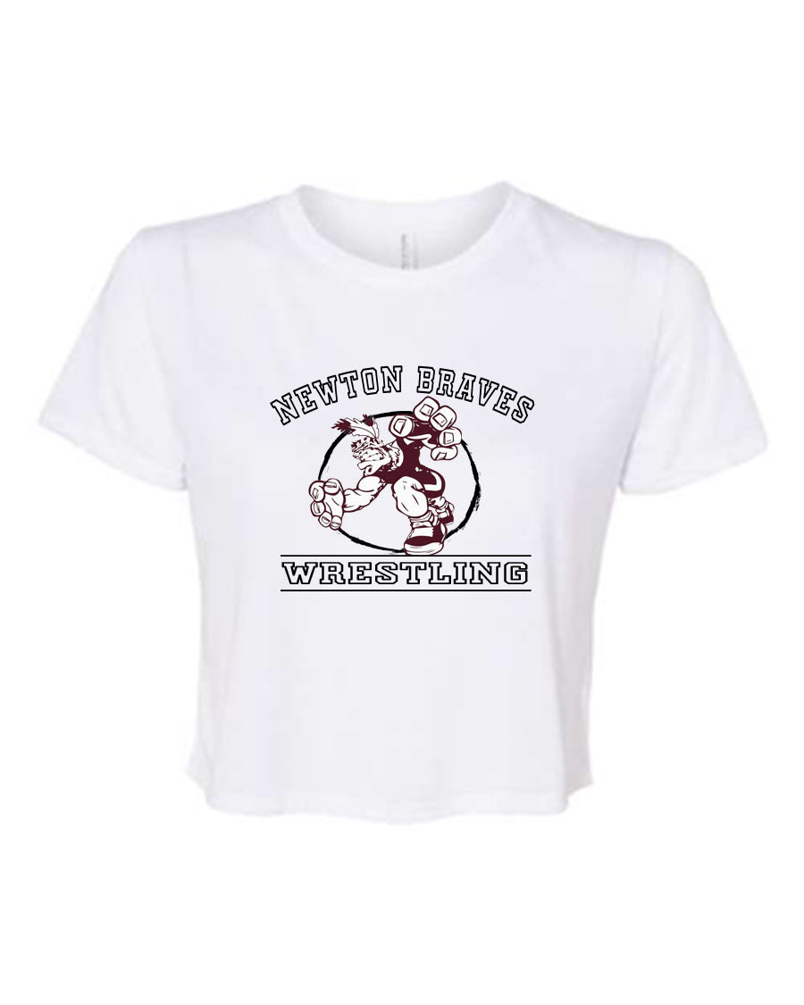 Newton Wrestling Design 8 Crop Top