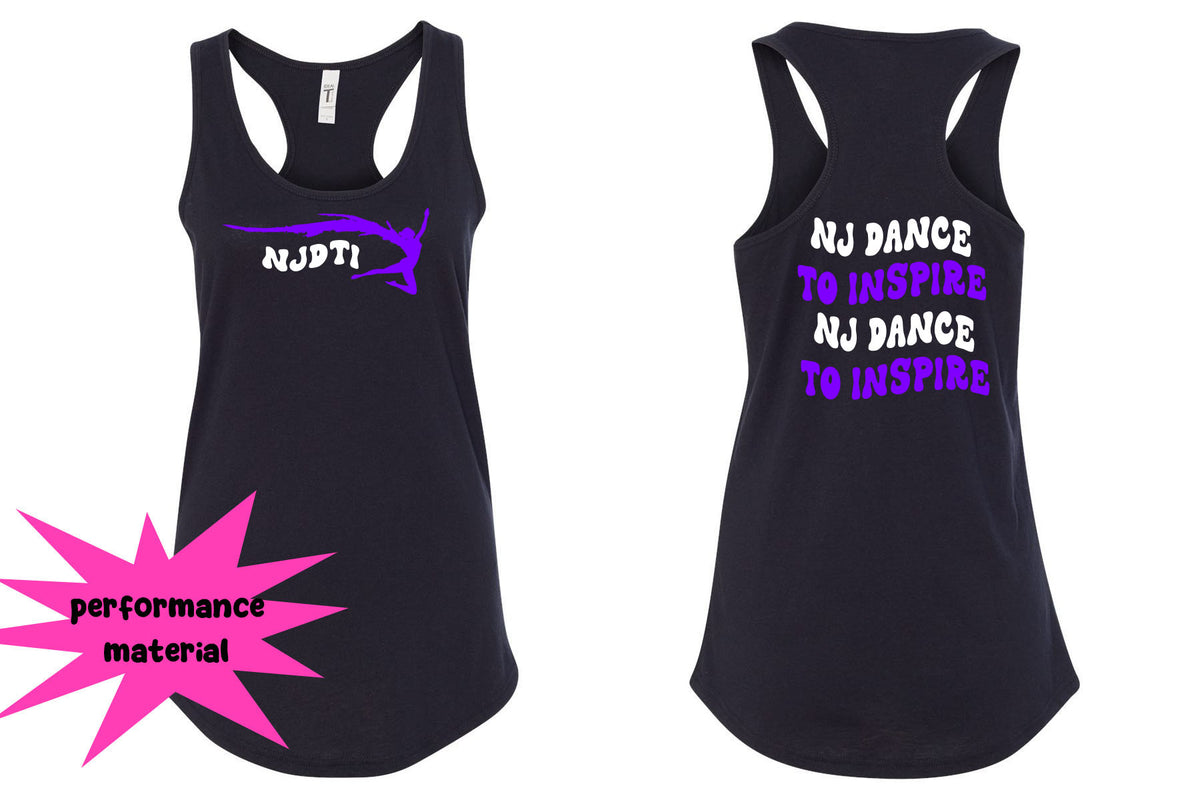 NJ Dance Performance Racerback Tank Top Design 12