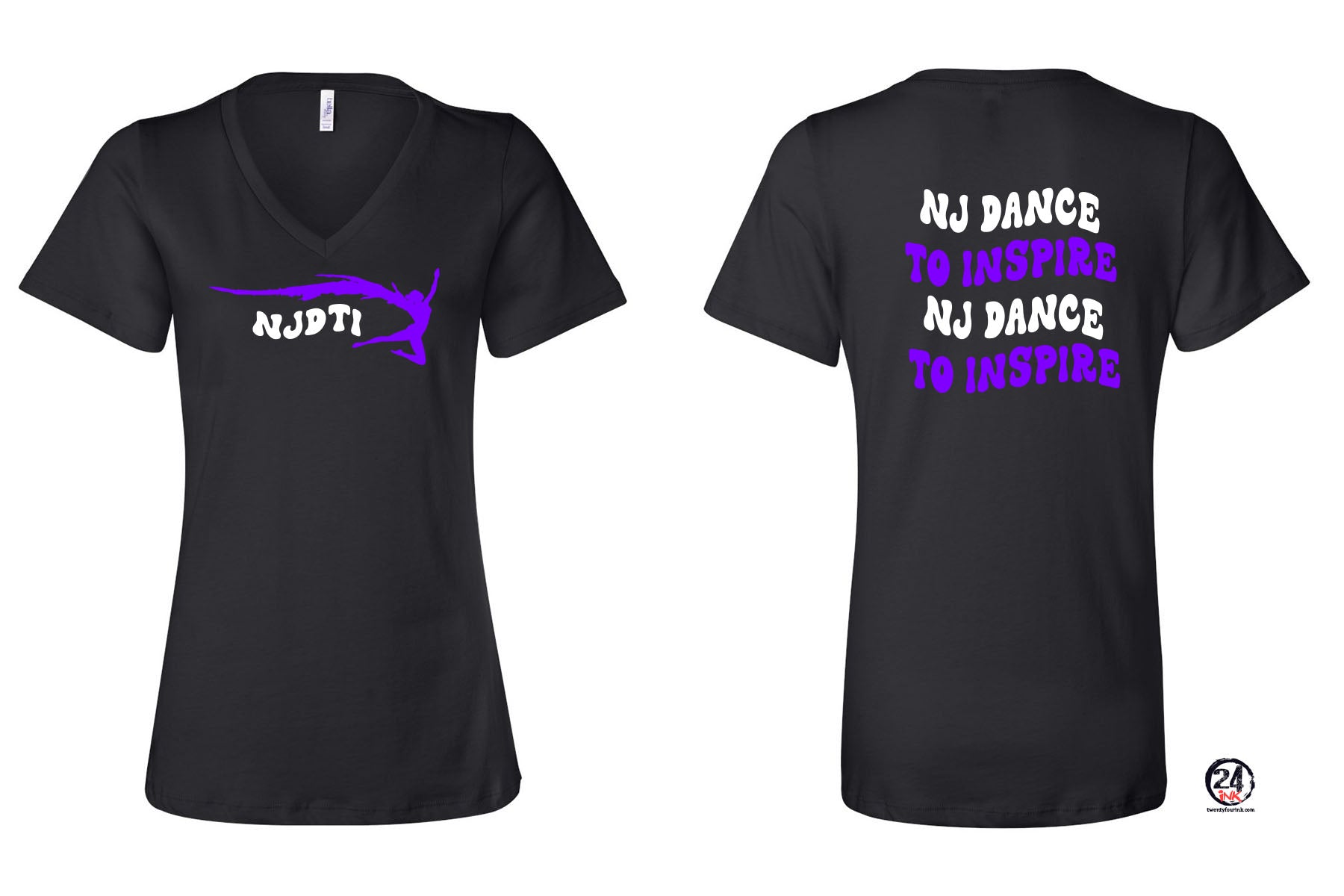 NJ Dance V-neck T-Shirt Design 12