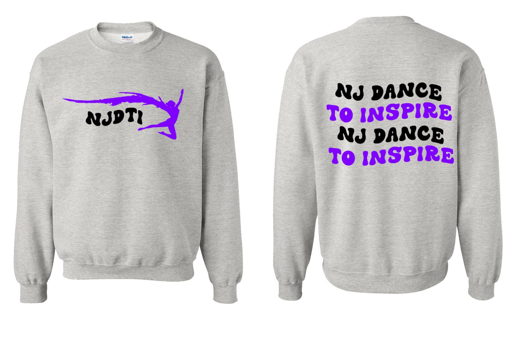 NJ Dance non hooded sweatshirt Design 12