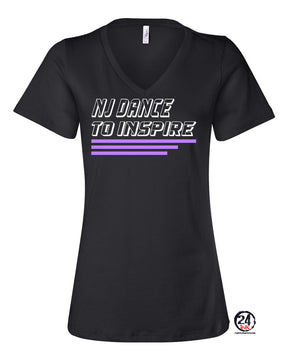 NJ Dance V-neck T-Shirt Design 13