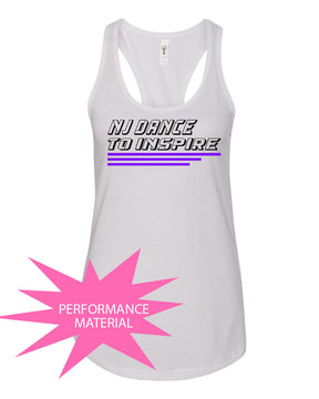 NJ Dance Performance Racerback Tank Top Design 13