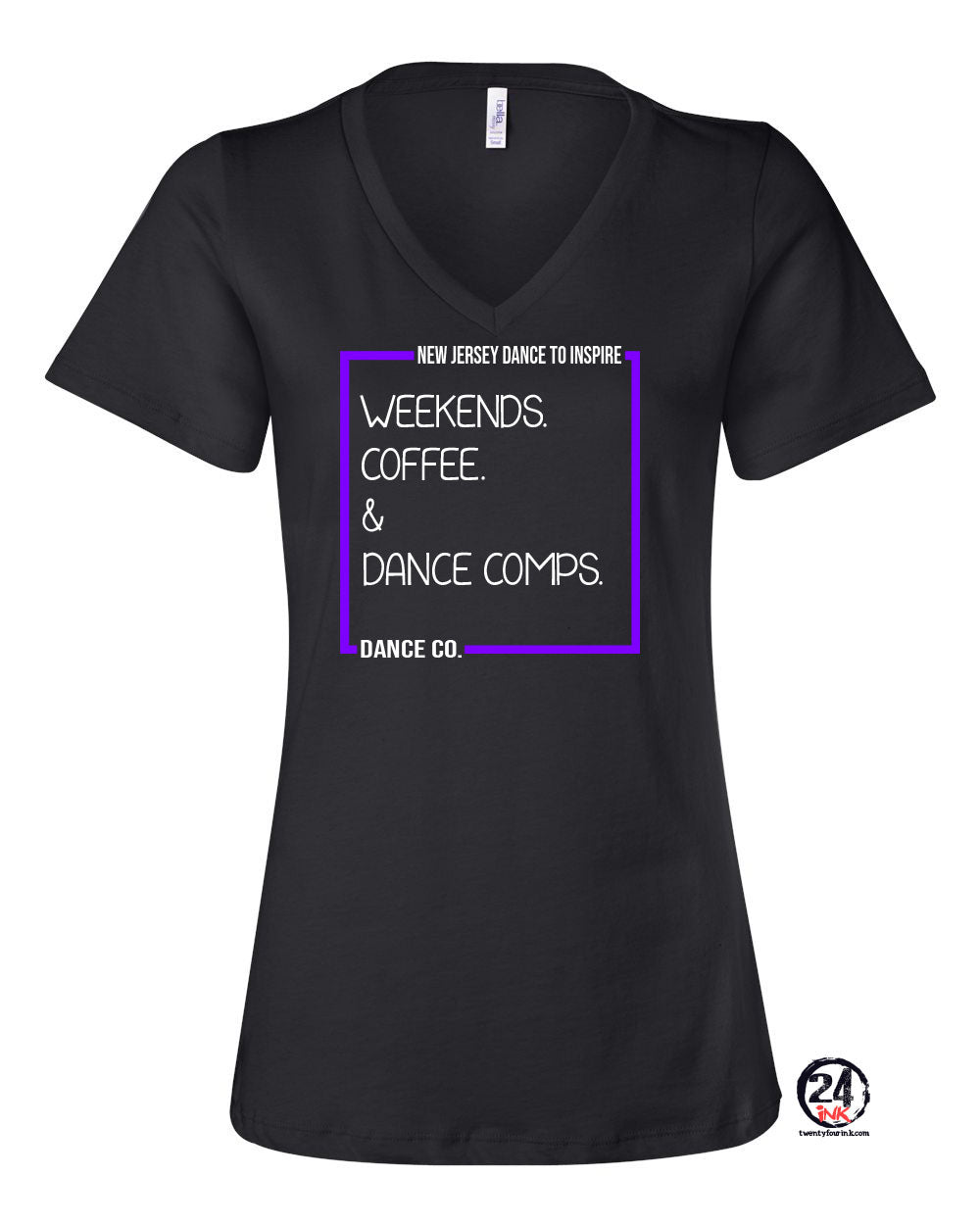 NJ Dance V-neck T-Shirt Design 17