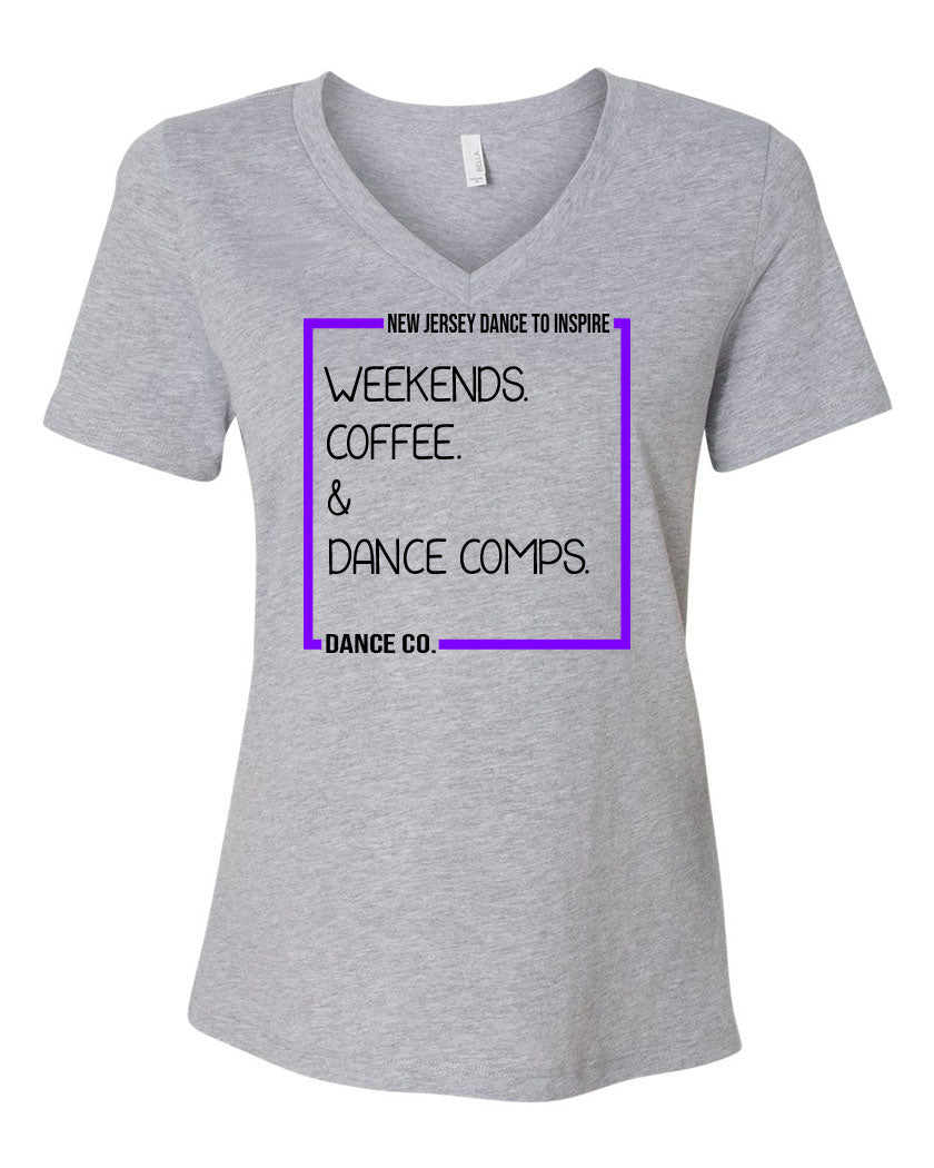 NJ Dance V-neck T-Shirt Design 17