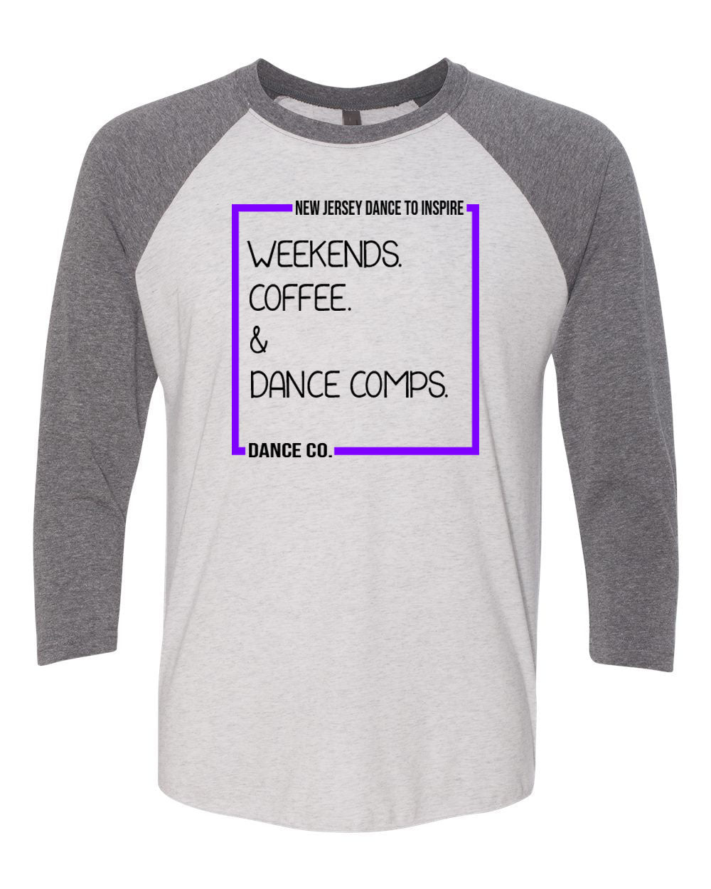 NJ Dance raglan shirt Design 17