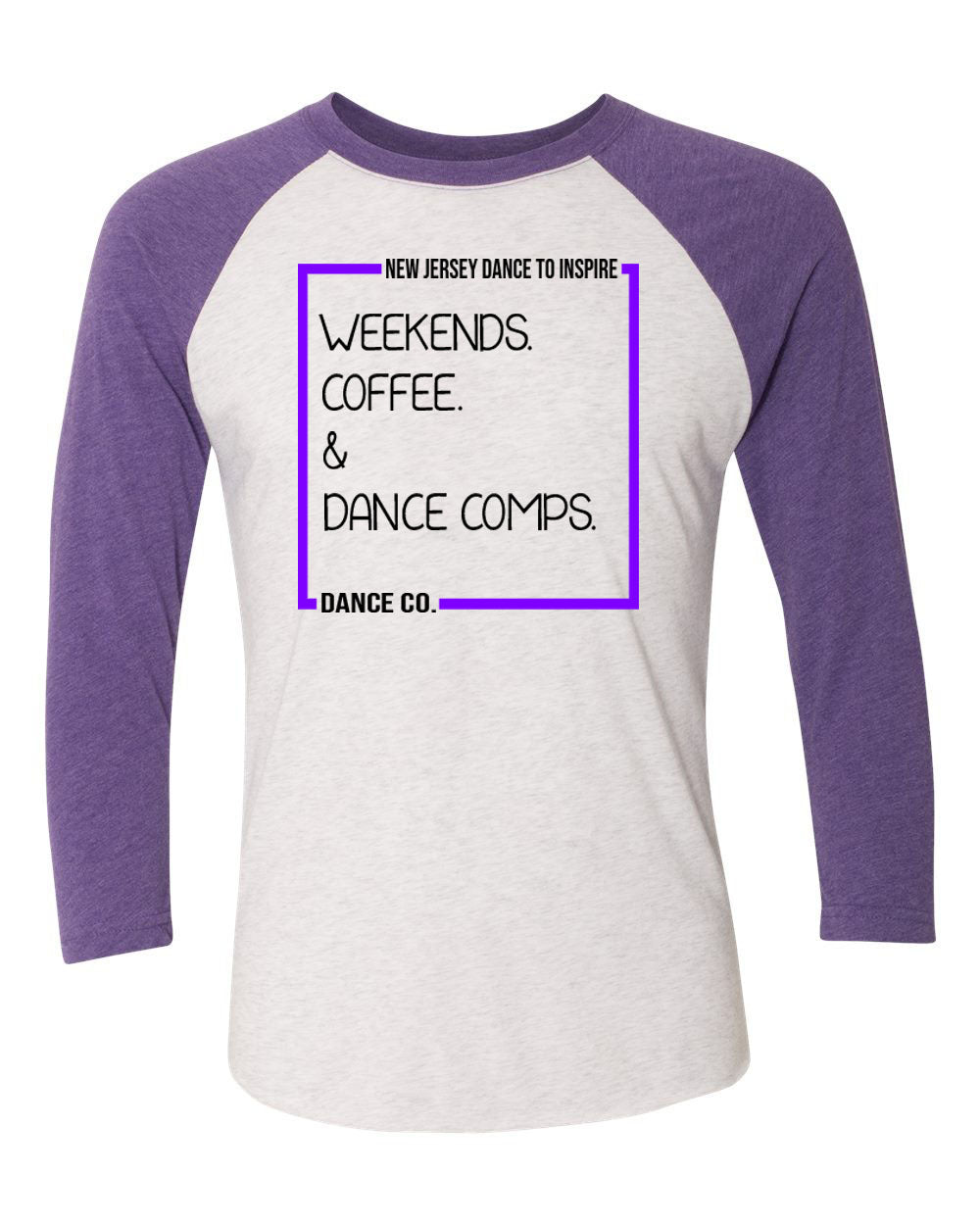 NJ Dance raglan shirt Design 17