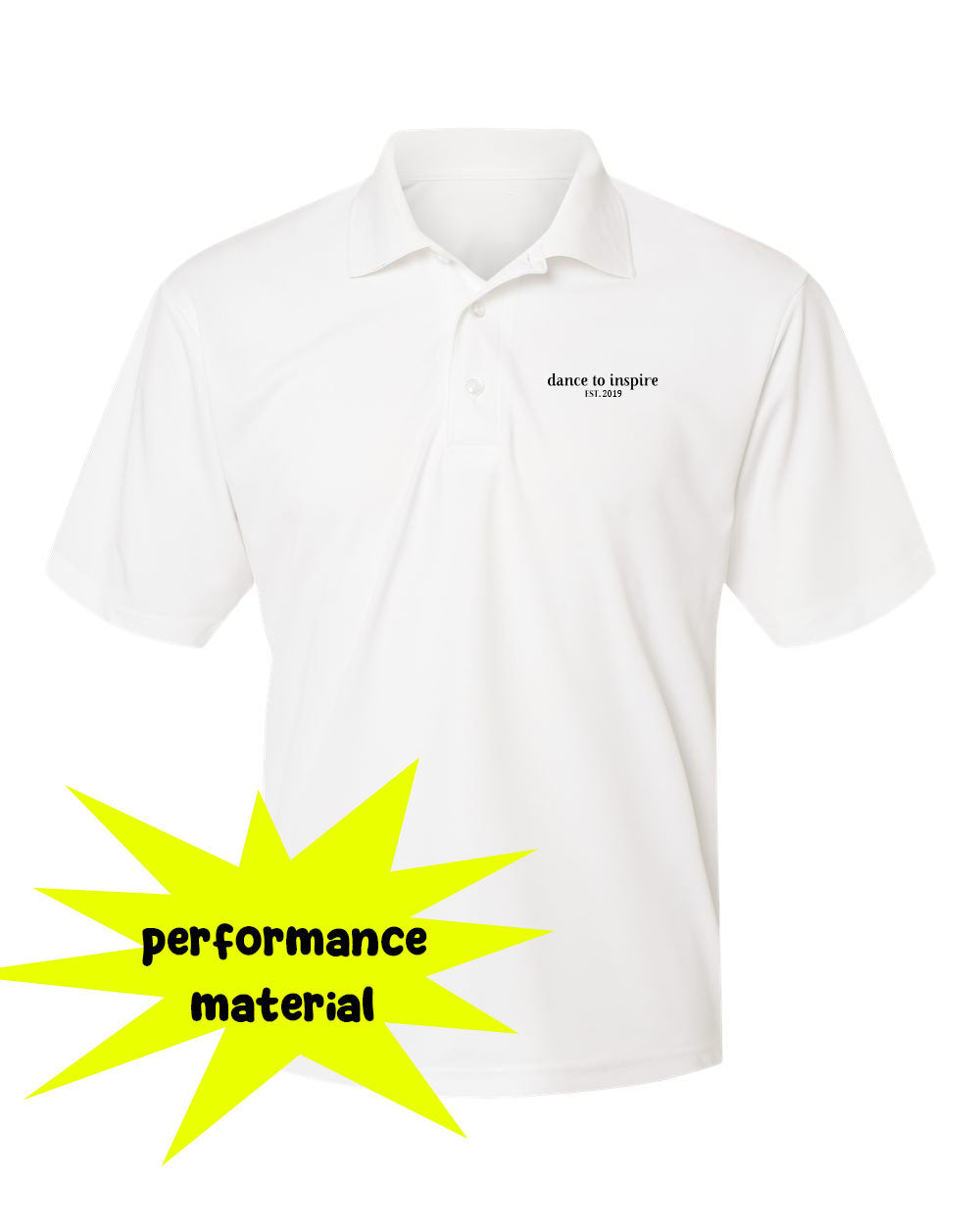 NJ Dance Performance Material Polo T-Shirt Design 20