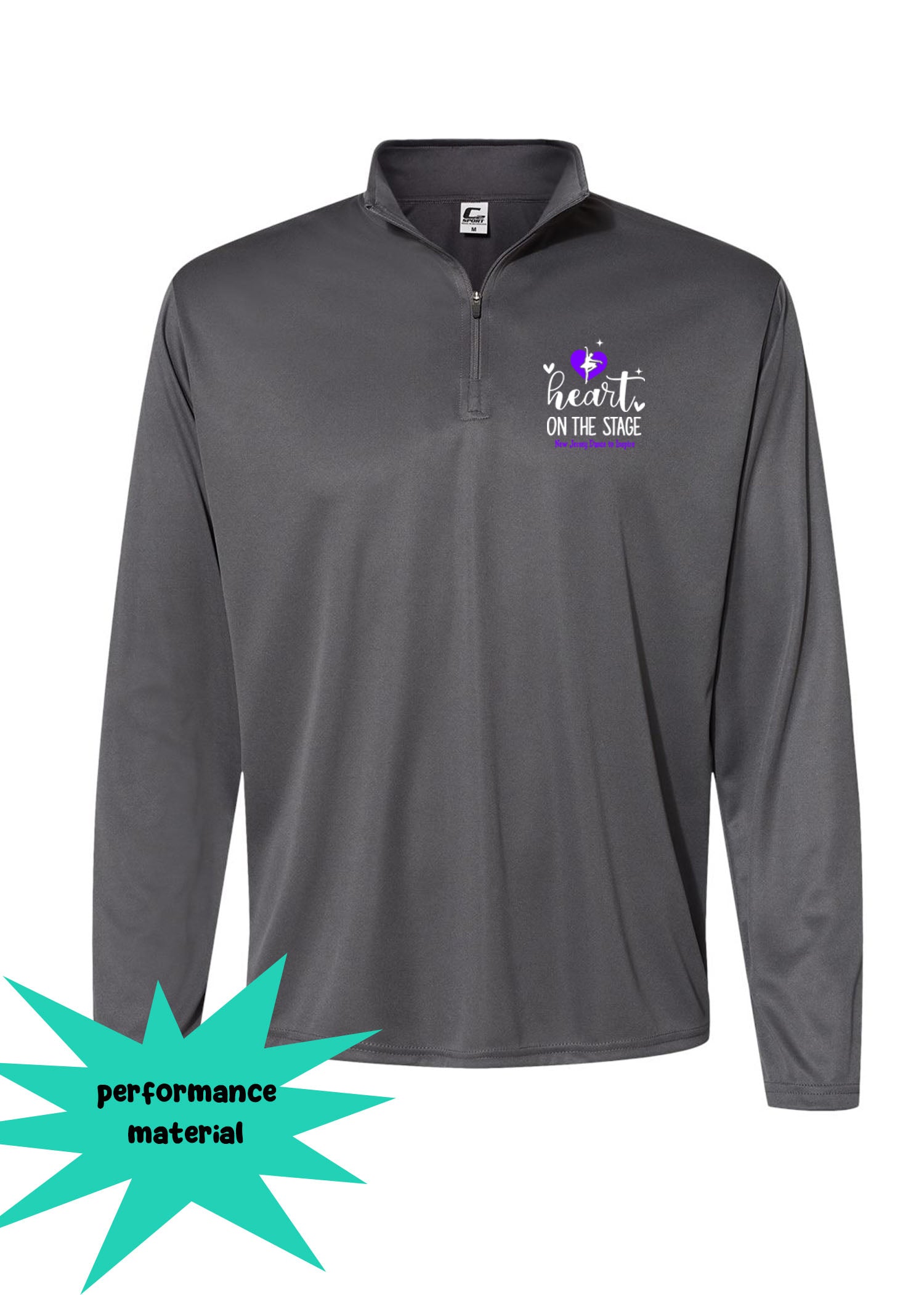 NJ Dance Quarter Zip Long Sleeve Design 22