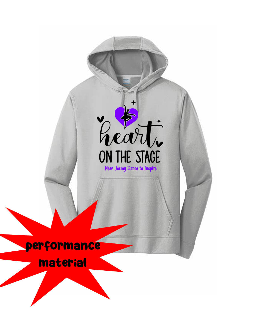 NJ Dance Performance Hooded Sweatshirt Design 22