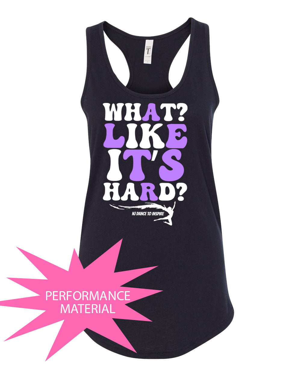 NJ Dance Performance Racerback Tank Top Design 23