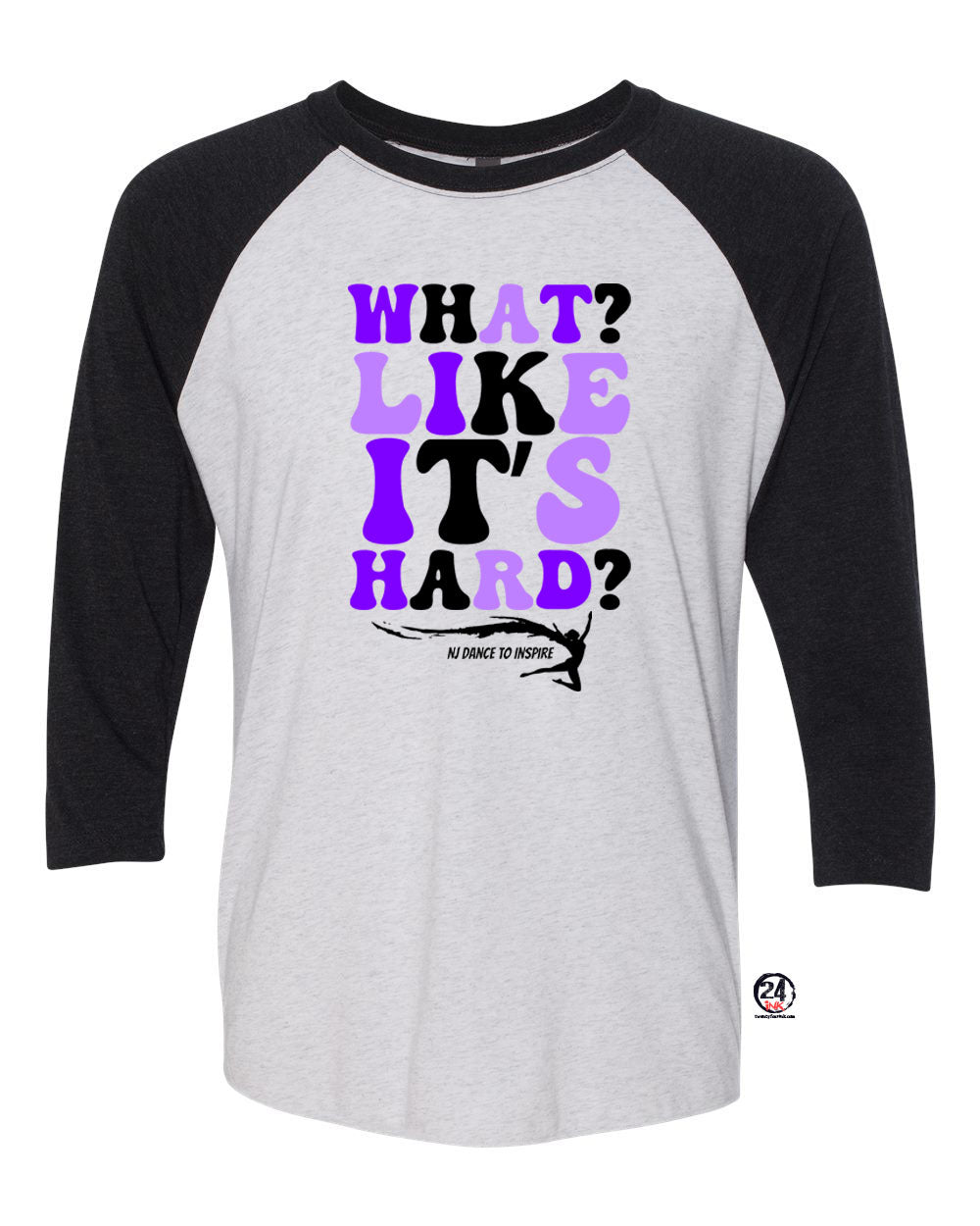 NJ Dance raglan shirt Design 23