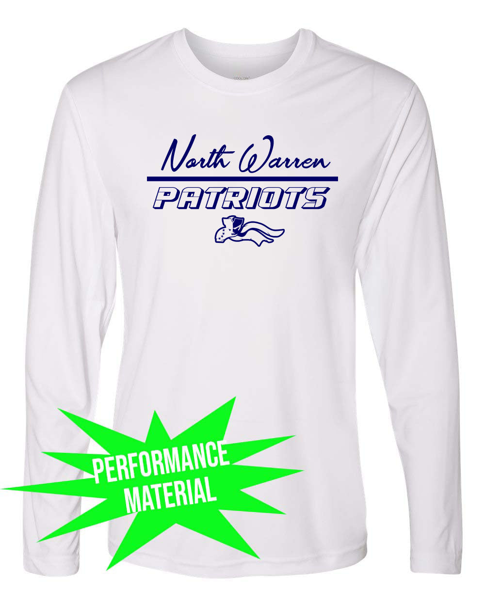 North Warren Performance Material Design 10 Long Sleeve Shirt