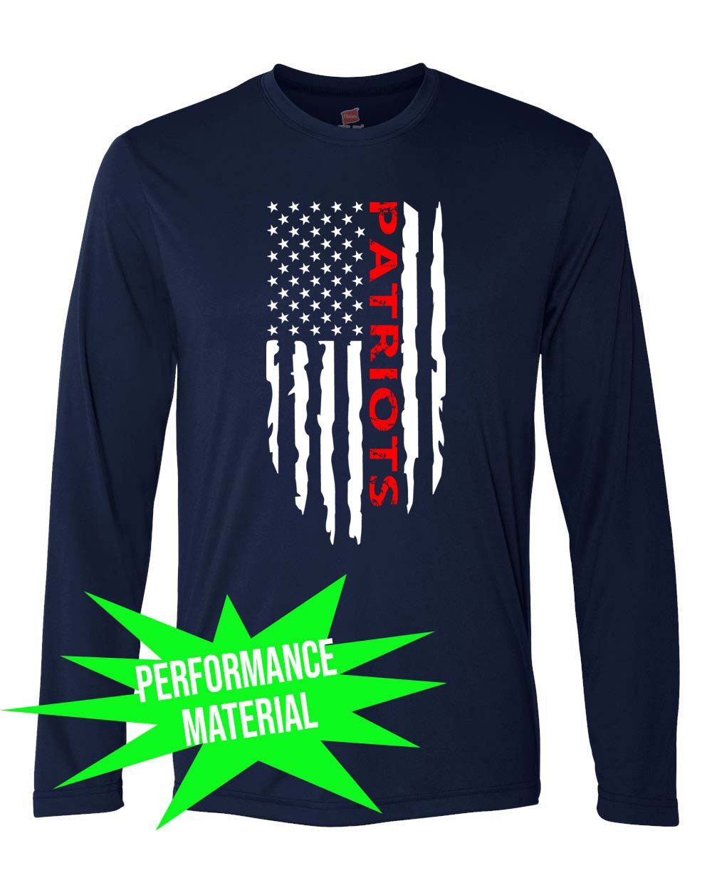 North Warren Performance Material Design 11 Long Sleeve Shirt