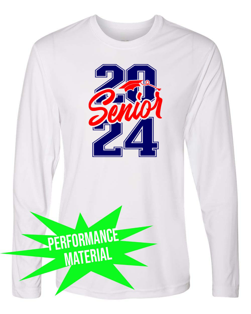 North Warren Performance Material Design 12 Long Sleeve Shirt