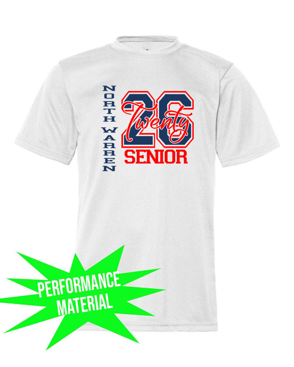 North Warren Performance Material T-Shirt Design 16