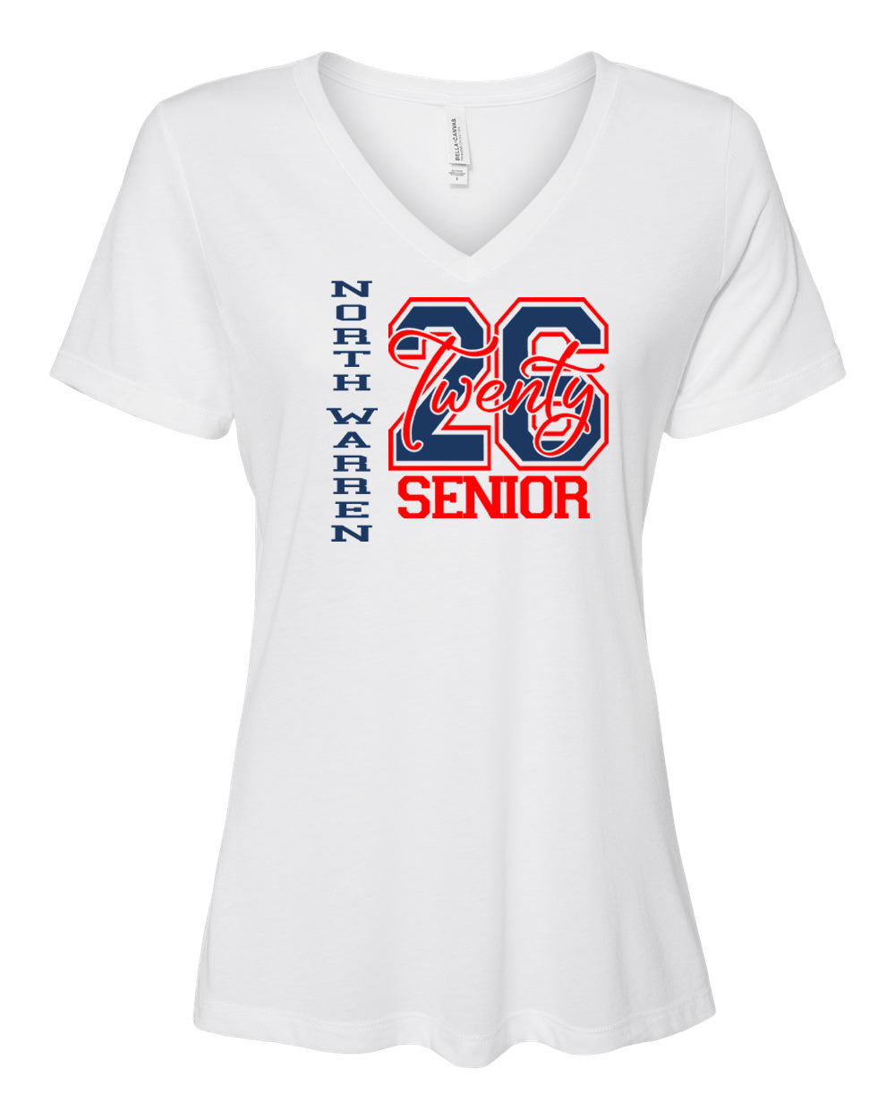 North Warren V-neck T-Shirt Design 16