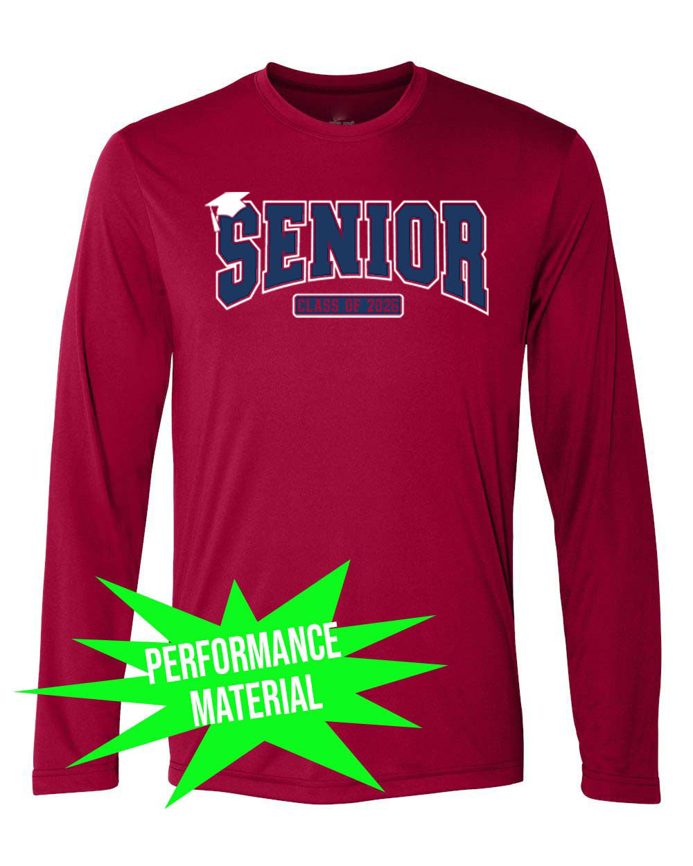 North Warren Performance Material Long Sleeve Shirt Design 26