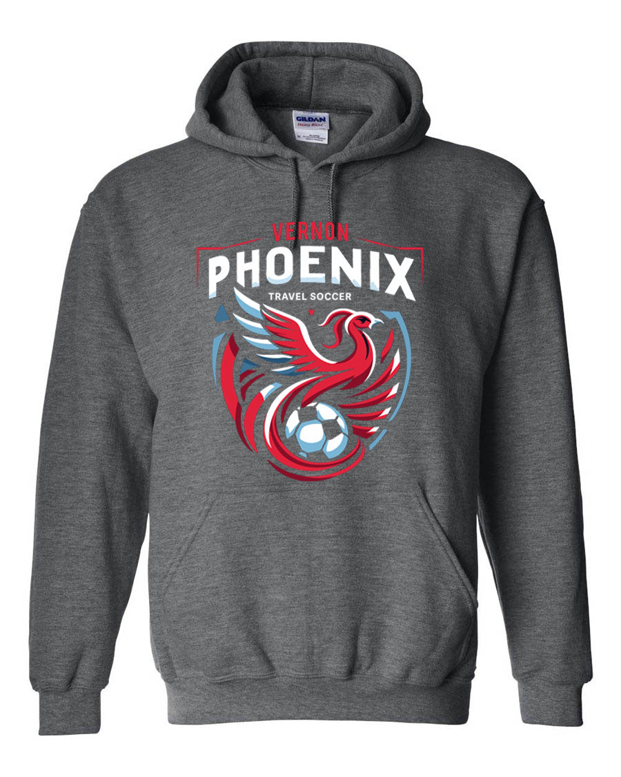 Phoenix Soccer Design 1 Hooded Sweatshirt