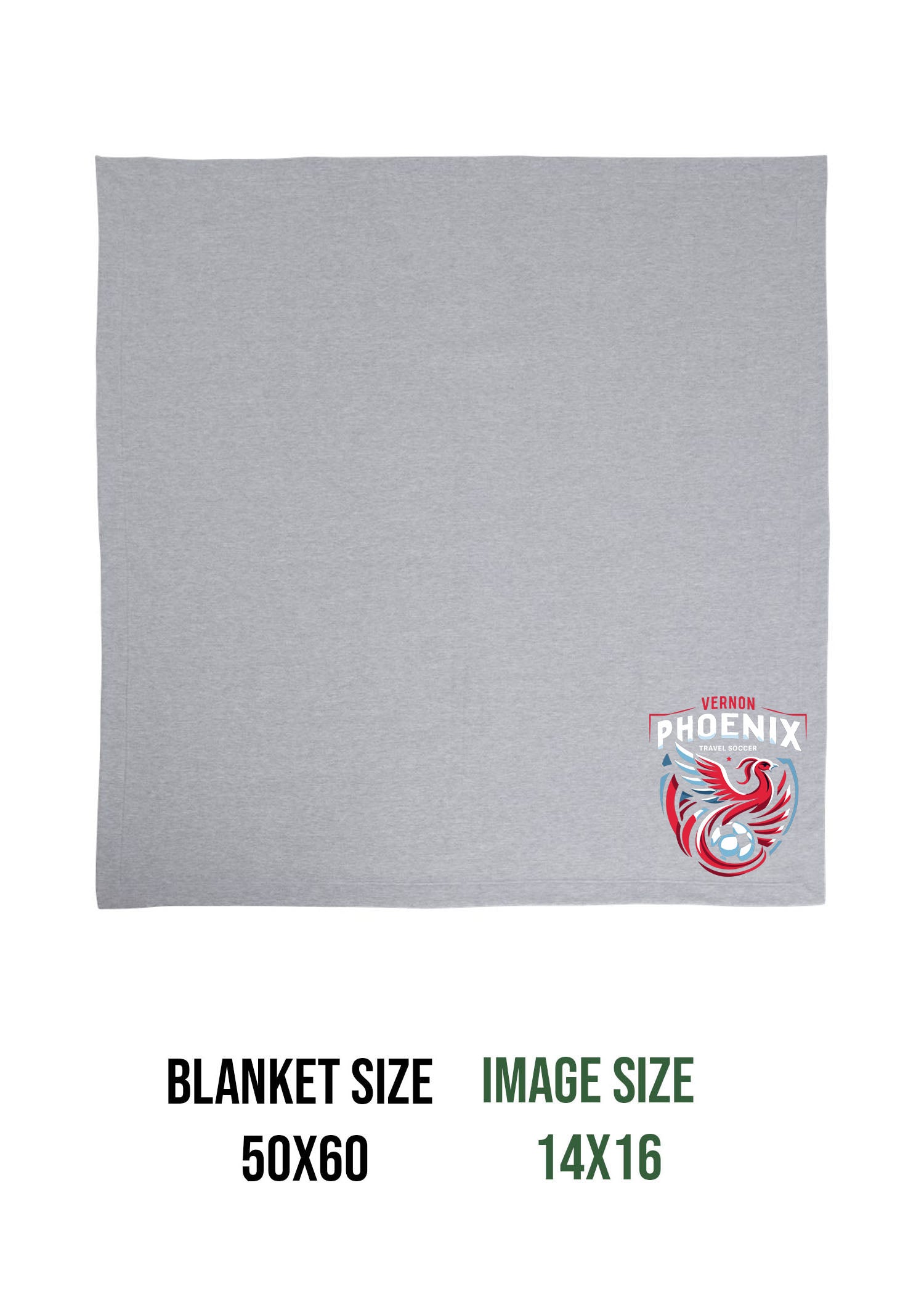 Phoenix Soccer Design 1 Blanket