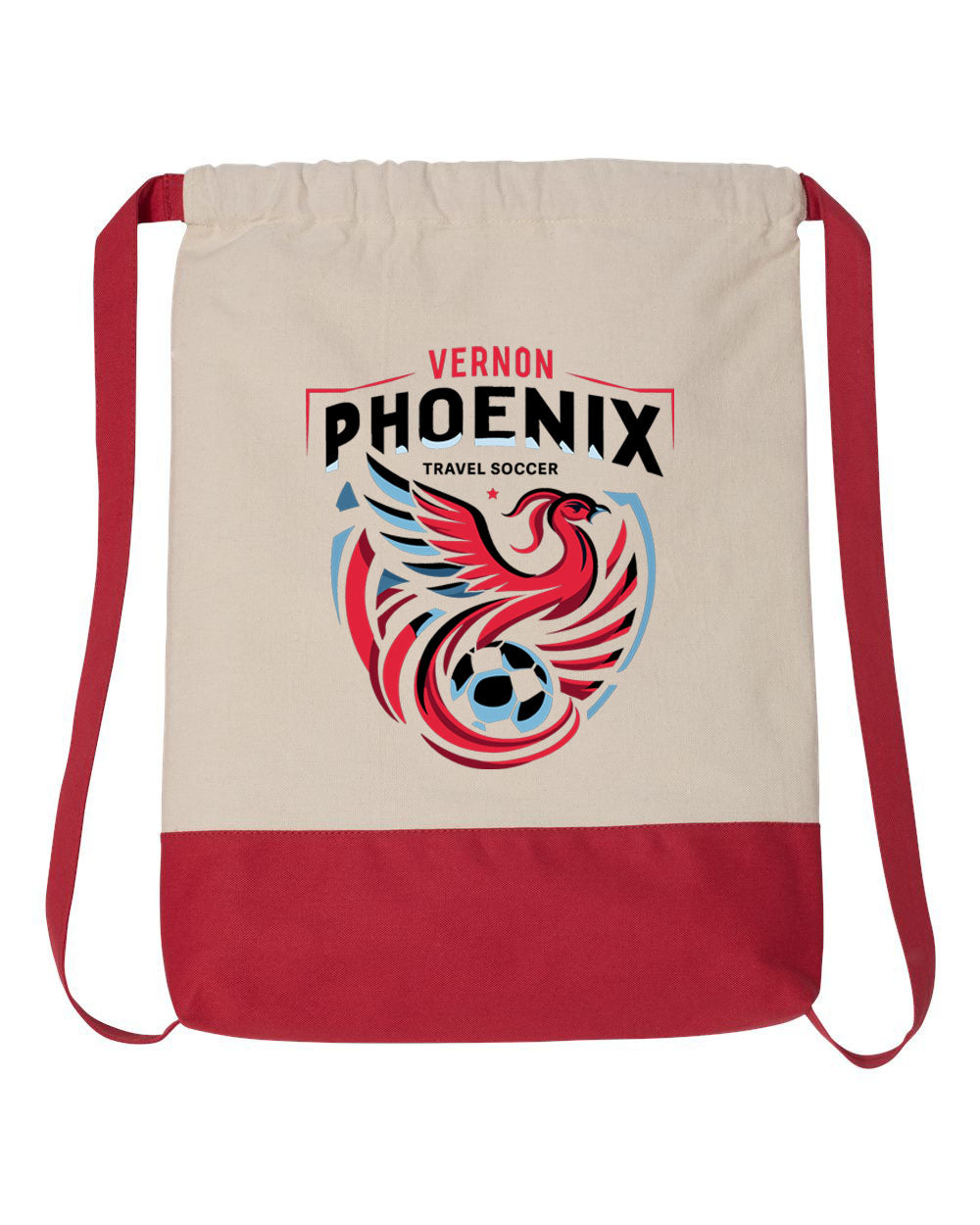 Phoenix Soccer Design 1 Drawstring Bag