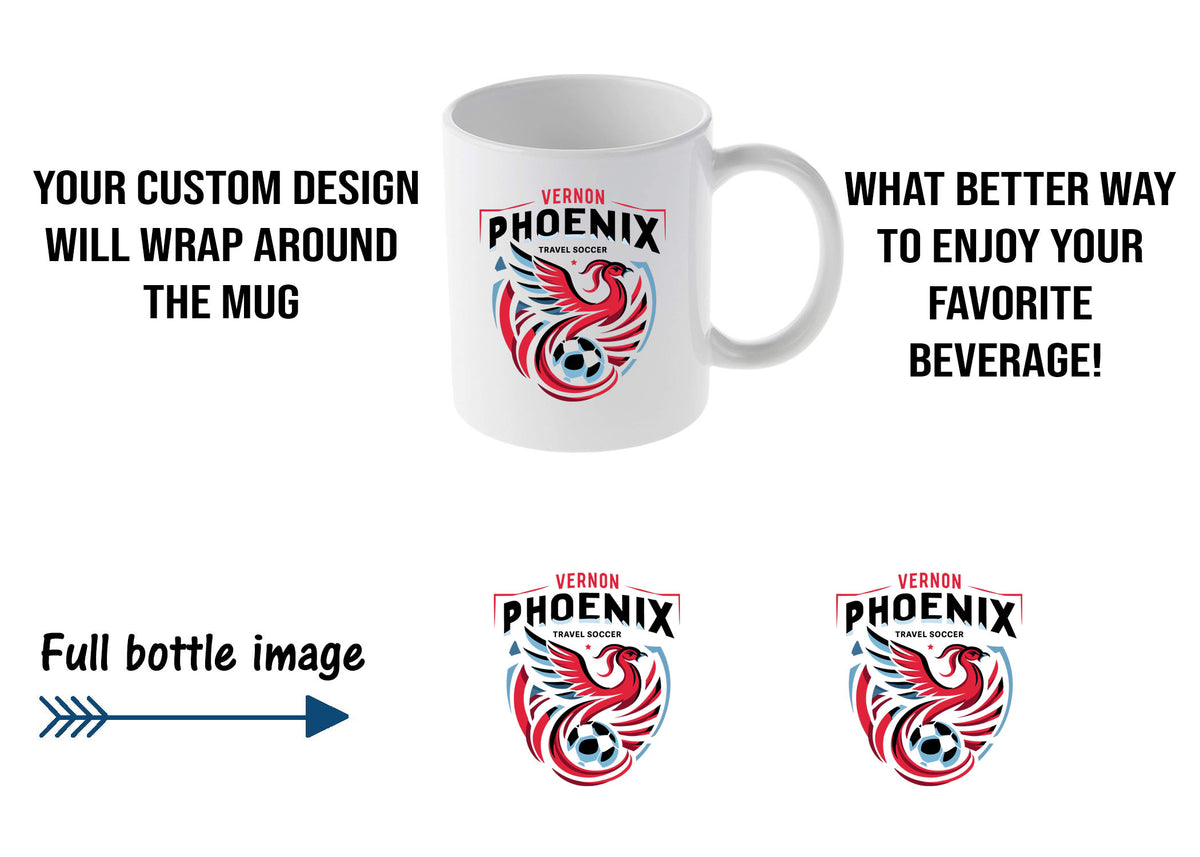 Phoenix Soccer Design 1 Mug