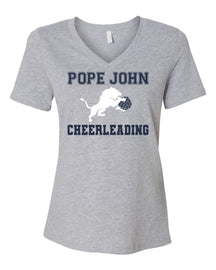 Pope John Cheer Design 1 V-neck T-Shirt