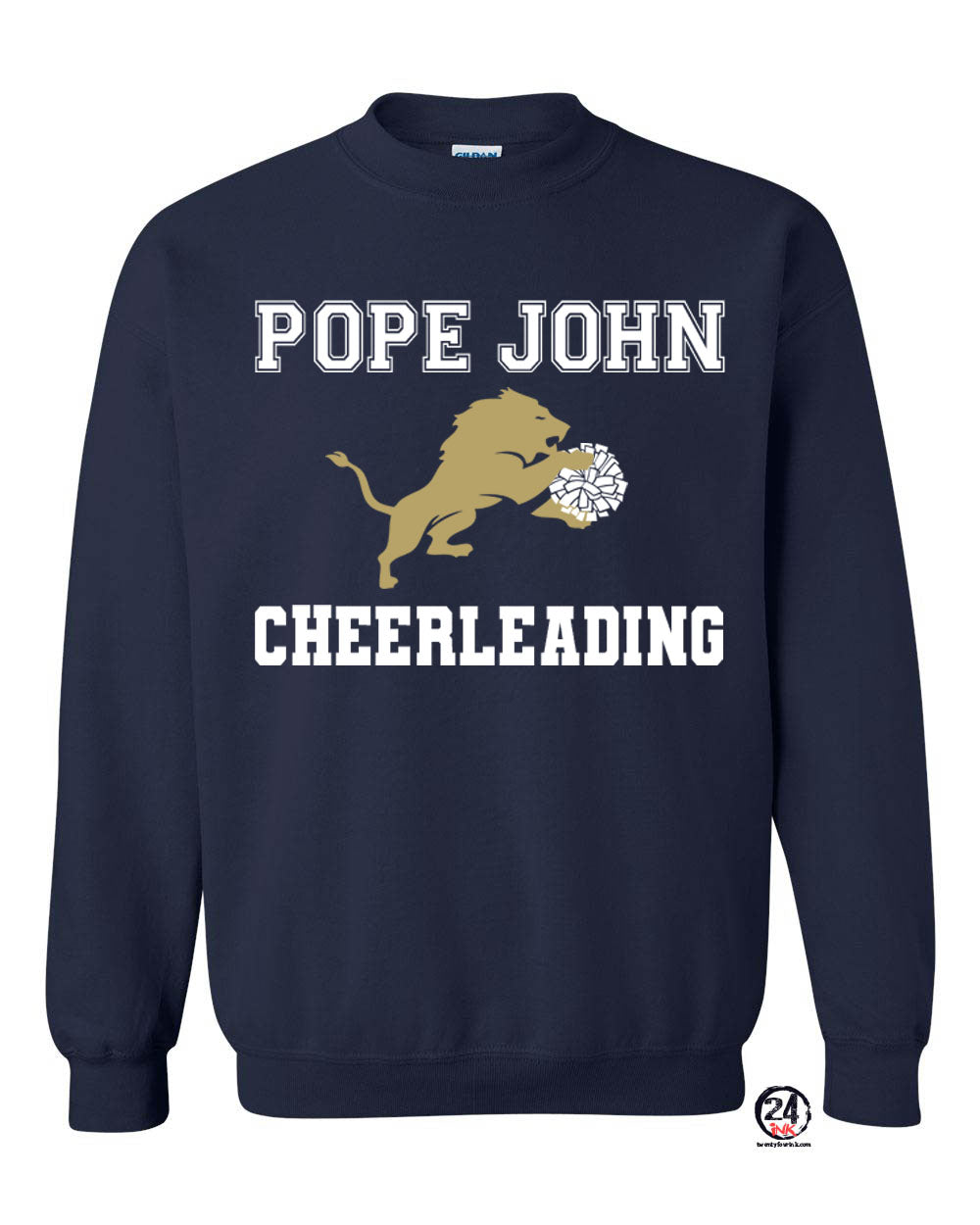 Pope John Cheer Design 1 non hooded sweatshirt