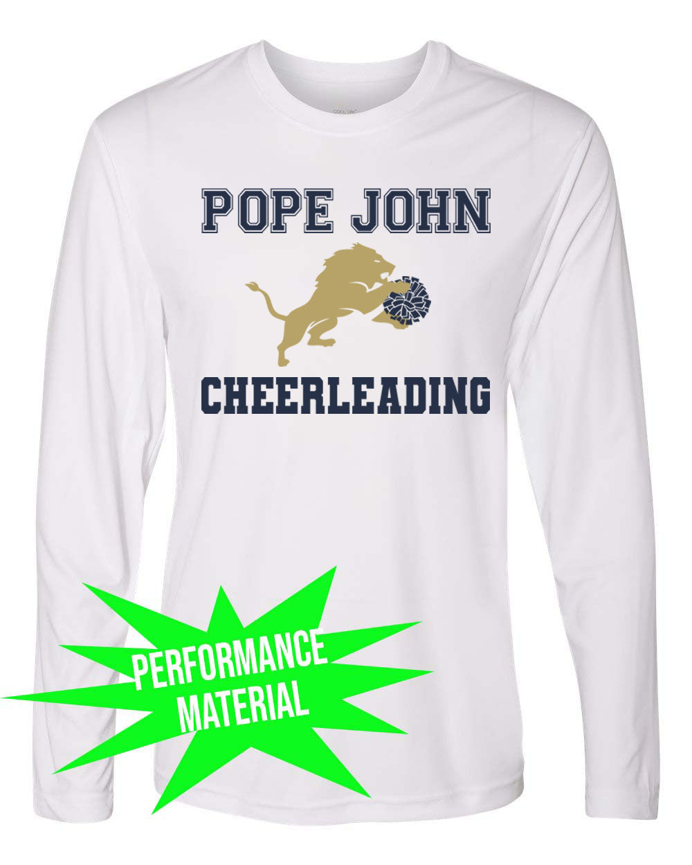 Pope John Cheer Performance Material Design 1 Long Sleeve Shirt