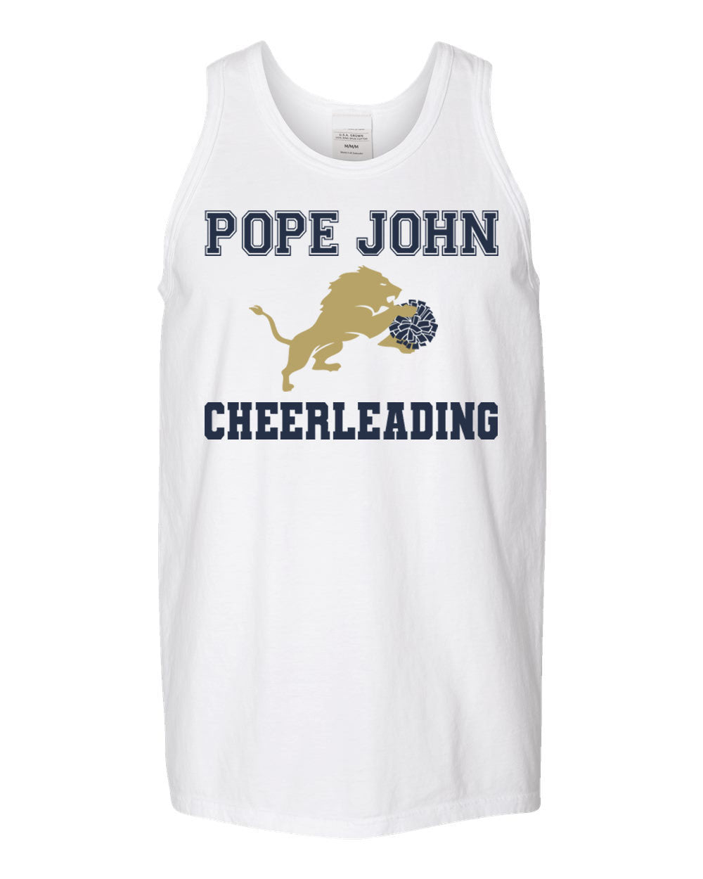 Pope John Cheer design 1 Muscle Tank Top