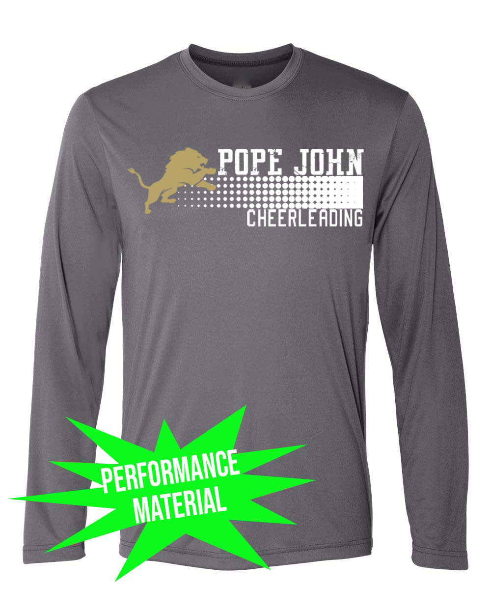 Pope John Cheer Performance Material Design 4 Long Sleeve Shirt