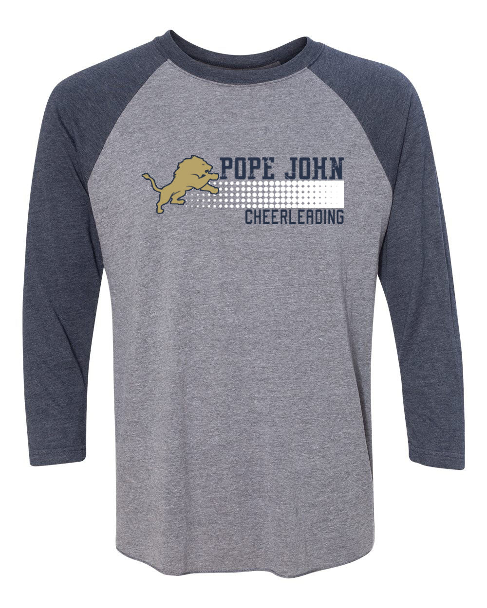 Pope John Cheer Design 4 raglan shirt