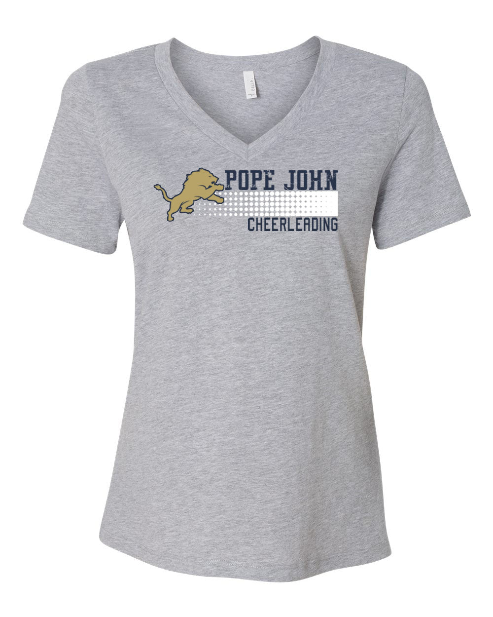 Pope John Cheer Design 4 V-neck T-Shirt