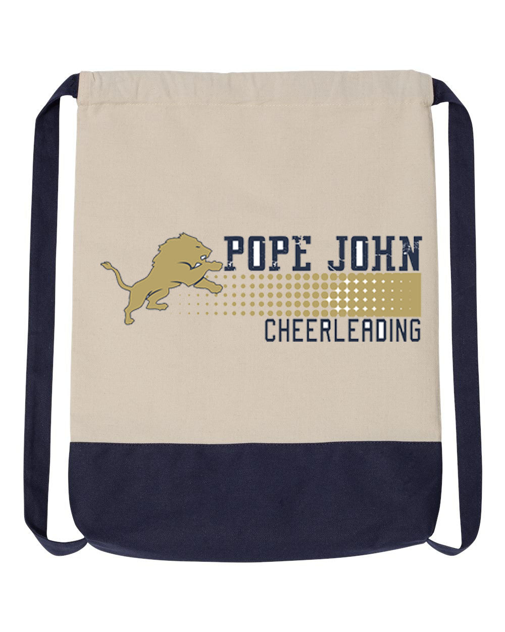 Pope John Cheer design 4 Drawstring Bag