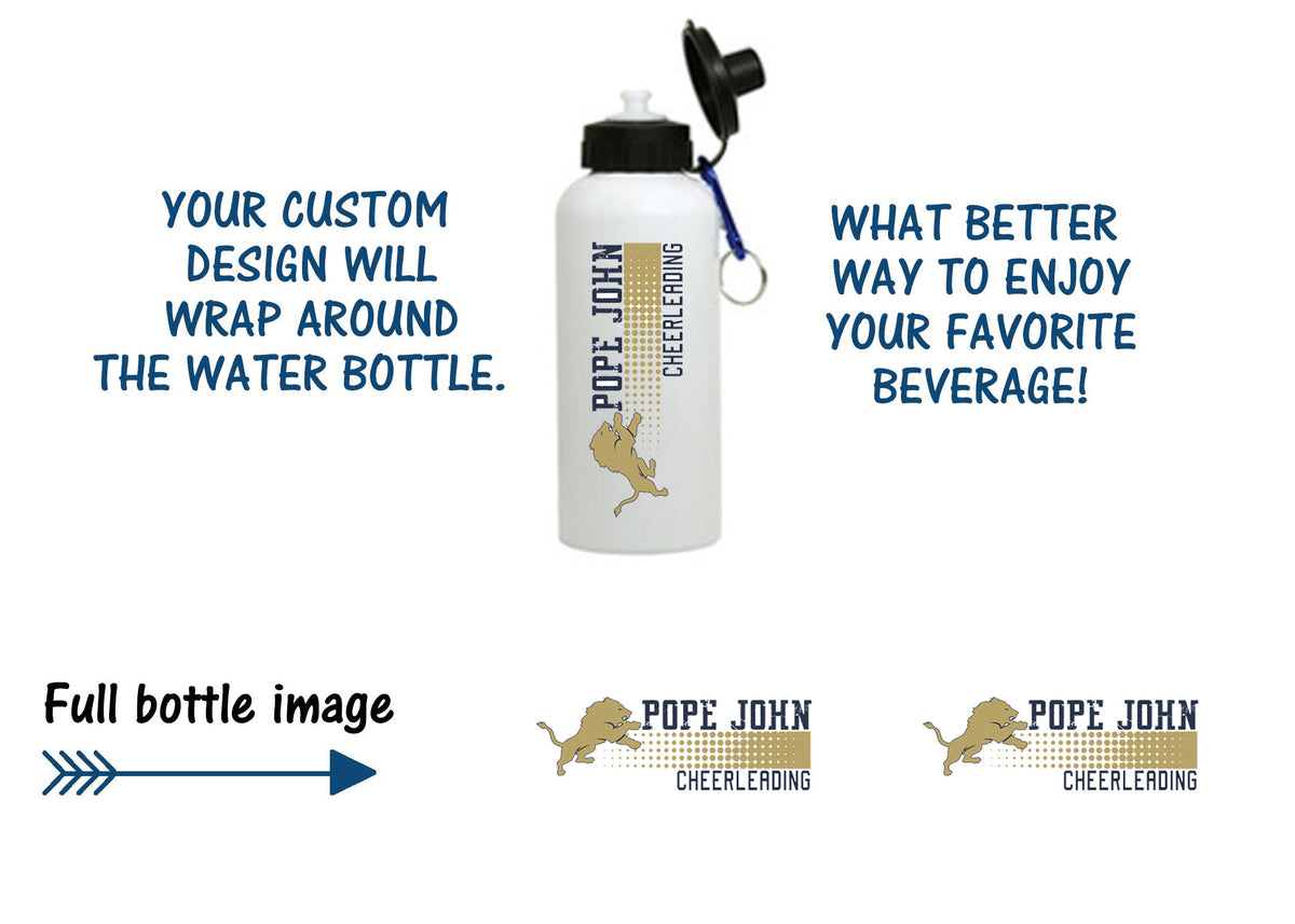 Pope John Cheer Design 4 Water Bottle