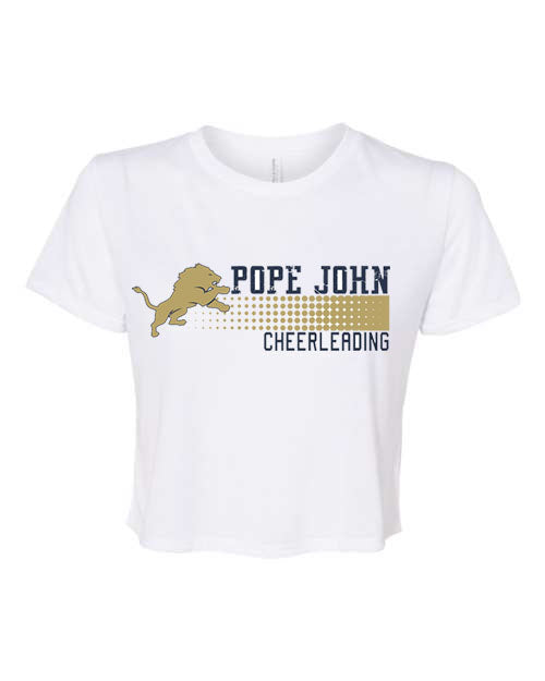 Pope John Cheer Design 4 Crop Top