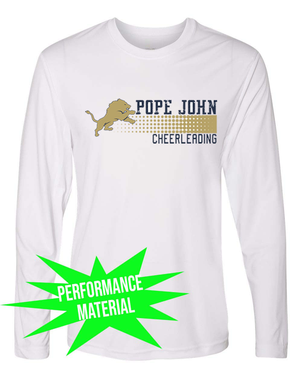 Pope John Cheer Performance Material Design 4 Long Sleeve Shirt