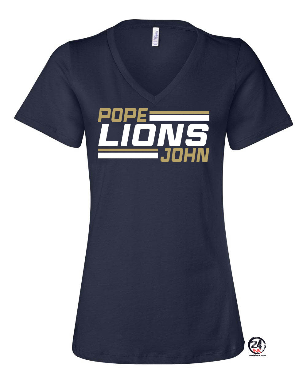 Pope John Cheer Design 5 V-neck T-Shirt