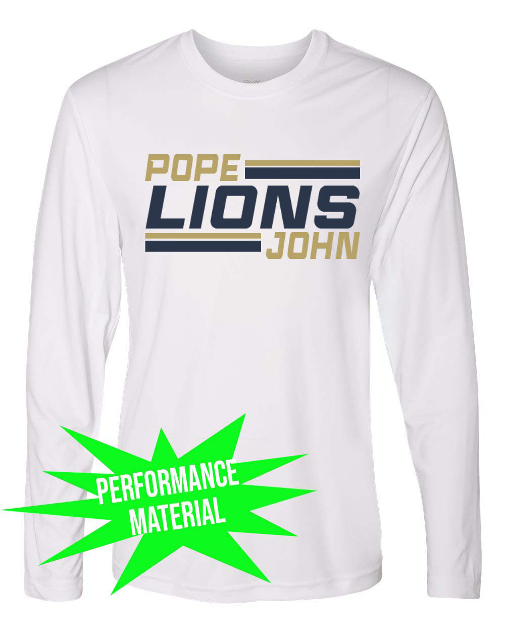 Pope John Cheer Performance Material Design 5 Long Sleeve Shirt