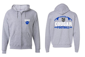 Cougars Football Zip up Sweatshirt Design 16