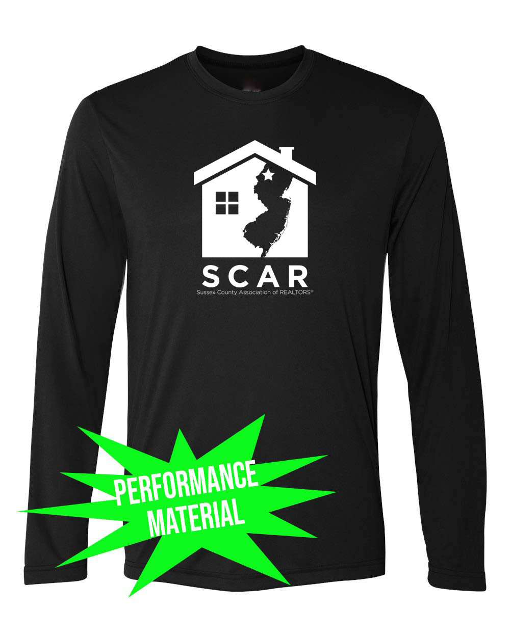 SCAR Performance Material Long Sleeve Shirt Design 1