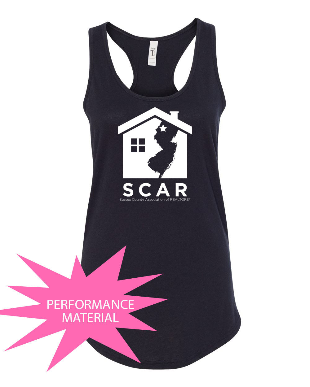 SCAR Performance Racerback Tank Top Design 1