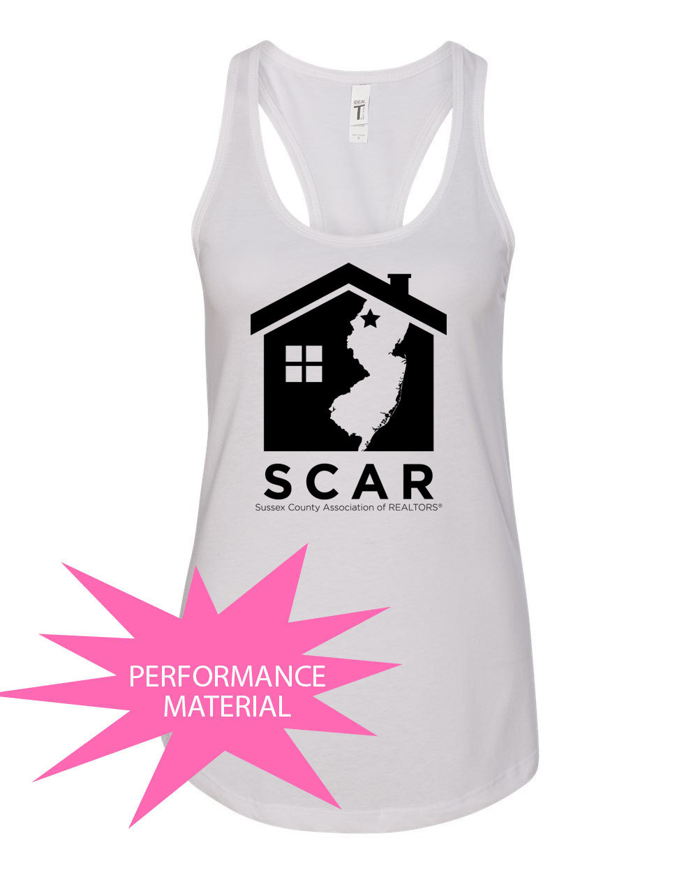 SCAR Performance Racerback Tank Top Design 1