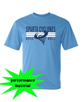 Sparta Cyclones Performance Material T-Shirt Design 4