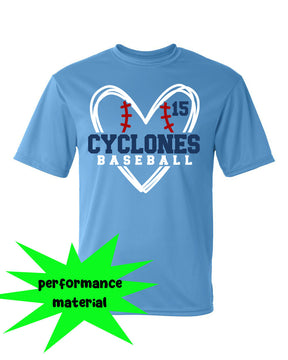 Sparta Cyclones Performance Material T-Shirt Design 5