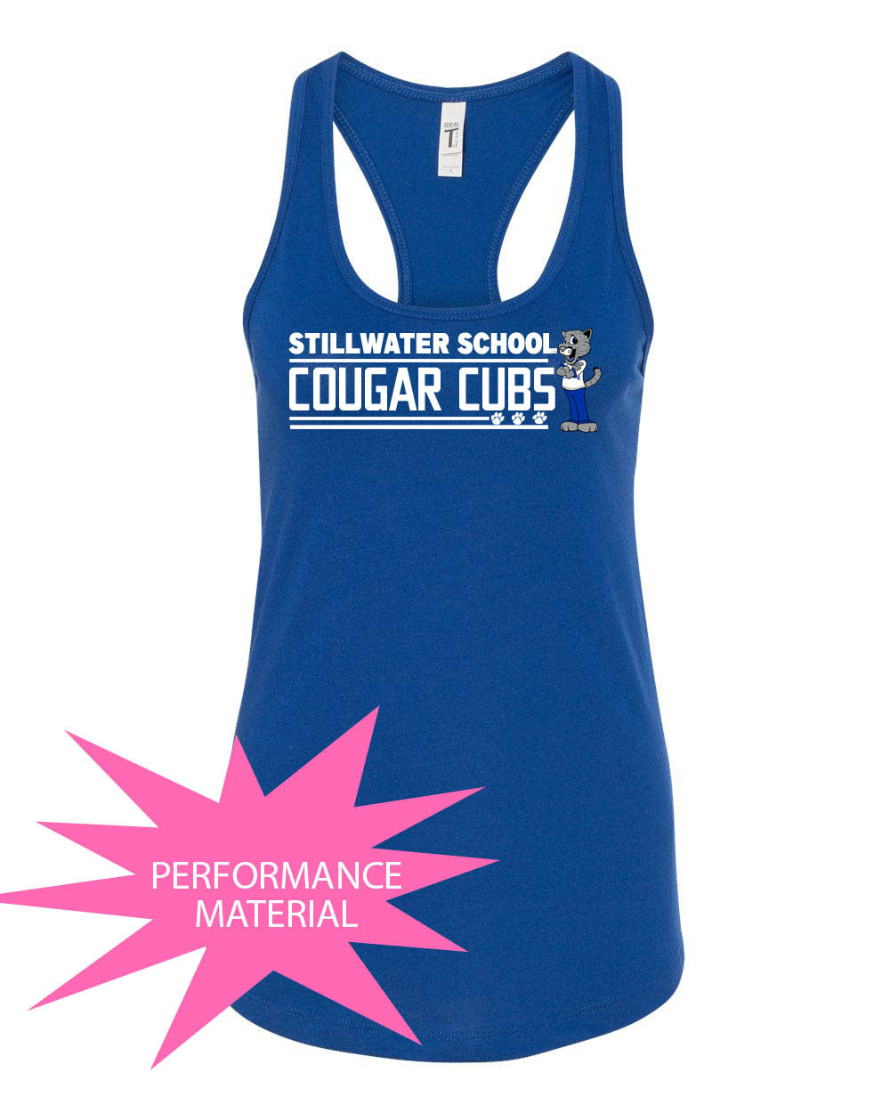 Stillwater School Performance Racerback Tank Top Design 23