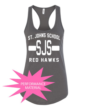 St. John's Design 2 Performance Racerback Tank Top