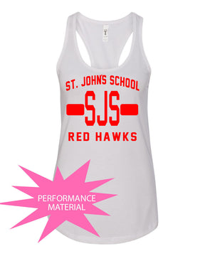 St. John's Design 2 Performance Racerback Tank Top