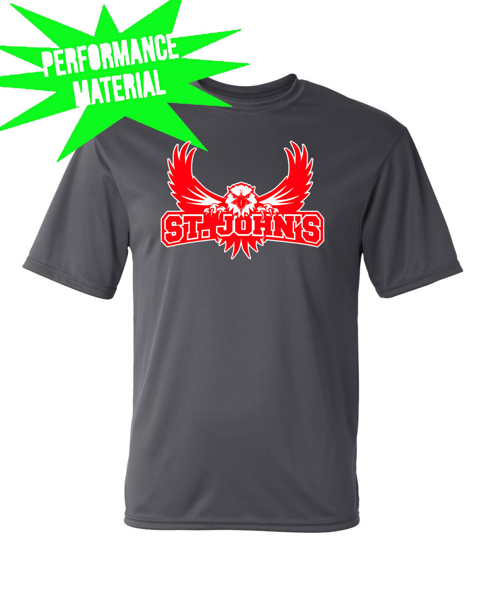 St. John's Performance Material design 3 T-Shirt